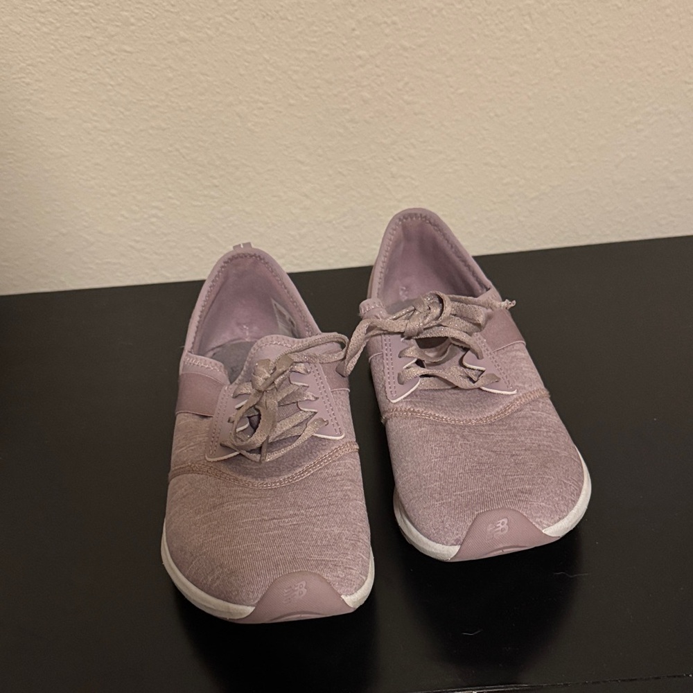 New Balance Women's Sneakers in Light Purple and White